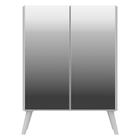 Aparador Buffet 2 Portas Com Espelho Retrô Vegas Multimóveis