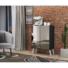 Aparador Buffet 2 Portas Com Espelho Retrô Vegas Multimóveis