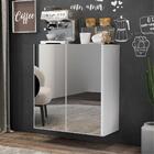 Aparador Buffet 2 Portas Com Espelho Suspenso Vegas Multimóve