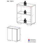 Aparador Buffet 2 Portas Com Pés Quadrados Veneza Multimóveis