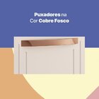 Aparador Buffet 3 Portas 105cm Com Tampo Telasul Branco