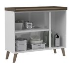 Aparador Buffet 3 Portas 105cm Com Tampo Telasul Branco