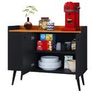 Aparador Buffet 3 Portas Balcão Moderno Multiuso Pequeno 90 C