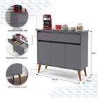 Aparador Buffet 3 Portas Cantinho Café 1 Gaveta Organizadora