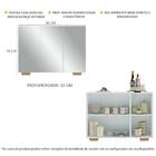 Aparador Buffet 3 Portas Com Espelho E Pés Quadrados Vegas Mu