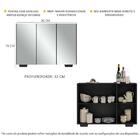 Aparador Buffet 3 Portas Com Espelho E Pés Quadrados Vegas Mu