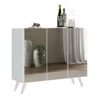 Aparador Buffet 3 Portas Com Espelho Retrô Vegas Multimóveis