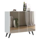 Aparador Buffet 3 Portas Com Espelho Retrô Vegas Multimóveis