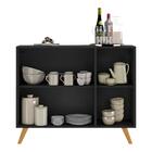 Aparador Buffet 3 Portas Com Espelho Retrô Vegas Multimóveis