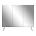 Aparador Buffet 3 Portas Com Espelho Retrô Vegas Multimóveis