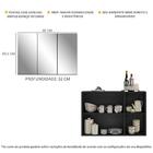 Aparador Buffet 3 Portas Com Espelho Vegas Multimóveis Mp1011