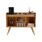 Aparador Buffet 3 Portas Com Pés Bar Veneza Delux Retrô 90cm