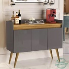 Aparador Buffet 3 Portas Com Pés Bar Veneza Delux Retrô 90cm