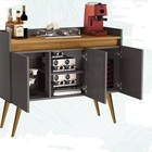 Aparador Buffet 3 Portas Com Pés Bar Veneza Delux Retrô 90cm