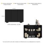 Aparador Buffet 3 Portas Com Pés Quadrados Veneza Multimóveis