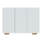 Aparador Buffet 3 Portas Com Pés Quadrados Veneza Multimóveis