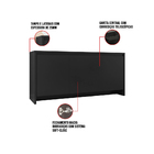 Aparador Buffet 3 Portas Mirela - D'rossi - Preto