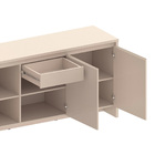 Aparador Buffet 3 Portas Mirela Off White - D'rossi