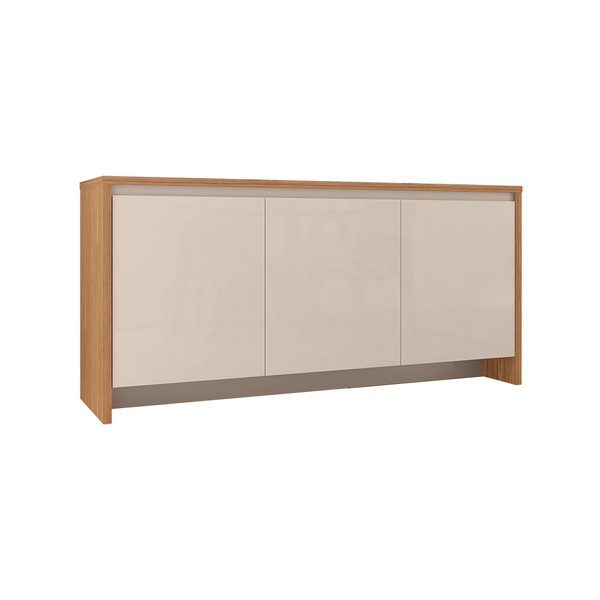 Aparador Buffet 3 Portas Mirela Off White E Noce - D'rossi