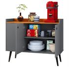 Aparador Buffet 3 Portas Moderno 90 Cm Cantinho Café Sala Est