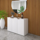 Aparador Buffet 3 Portas Multimoveis Branco - Estilo E Funcio