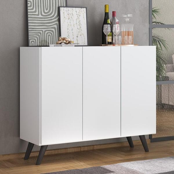 Aparador Buffet 3 Portas Retrô Veneza Multimóveis Mp1009 Bran