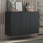 Aparador Buffet 3 Portas Suspenso Veneza Multimóveis Mp1008 P