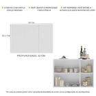 Aparador Buffet 3 Portas Suspenso Veneza Multimóveis V1008