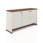 Aparador Buffet 3 Portas Tampo Mdp 25mm Berlin - Vianossa Off