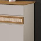 Aparador Buffet 4 Portas 4 Gavetas Com Pés Em Madeira Maciça