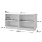 Aparador Buffet 4 Portas 8604 Sala De Jantar Branco