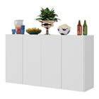 Aparador Buffet 4 Portas Alemanha Multimóveis Br3555 Branco