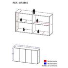 Aparador Buffet 4 Portas Alemanha Multimóveis Br3555 Branco