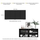 Aparador Buffet 4 Portas C/ Pés Quadrados Veneza Multimóveis