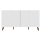 Aparador Buffet 4 Portas C/ Pés Retrô Veneza Multimóveis Bran