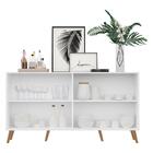 Aparador Buffet 4 Portas C/ Pés Retrô Veneza Multimóveis Bran