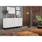 Aparador Buffet 4 Portas C/ Pés Retrô Veneza Multimóveis Bran