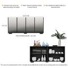 Aparador Buffet 4 Portas Com Espelho E Pés Quadrados Vegas Mu