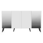 Aparador Buffet 4 Portas Com Espelho Retrô Vegas Multimóveis