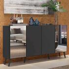 Aparador Buffet 4 Portas Com Espelho Retrô Vegas Multimóveis