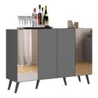 Aparador Buffet 4 Portas Com Espelho Retrô Vegas Multimóveis