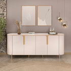 Aparador Buffet 4 Portas Com Pés Cleo Dj Móveis