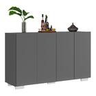 Aparador Buffet 4 Portas Com Pés Quadrados Veneza Multimóveis