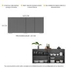 Aparador Buffet 4 Portas Com Pés Quadrados Veneza Multimóveis