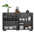 Aparador Buffet 4 Portas Com Pés Quadrados Veneza Multimóveis