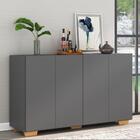 Aparador Buffet 4 Portas Com Pés Quadrados Veneza Multimóveis