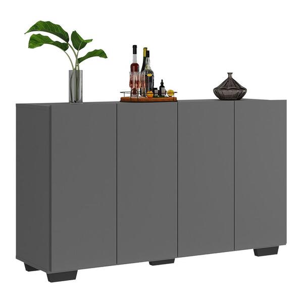 Aparador Buffet 4 Portas Com Pés Quadrados Veneza Multimóveis