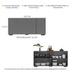 Aparador Buffet 4 Portas Com Pés Quadrados Veneza Multimóveis