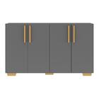 Aparador Buffet 4 Portas Com Pés Quadrados Viena Multimóveis