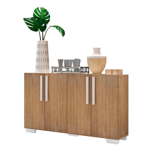 Aparador Buffet 4 Portas Com Pés Quadrados Viena Multimóveis